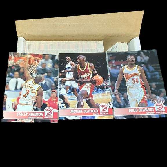 1994 NBA Hoops Basketball Cards Series 1 Including Stacey Augmon, Mookie Blaylock, and Doug Edwards