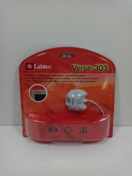 Labtec Verse-303 Monitor Microphone, LVA7303REGW for Desktop Conputer - BGR