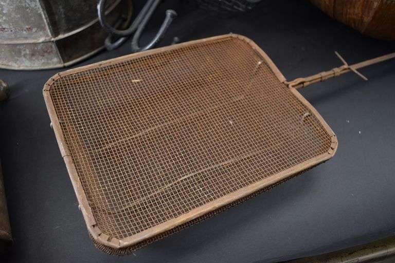 Tin Funnel, Coal Miners Basket, Split Wood Basket, Warmer BHD Auctions