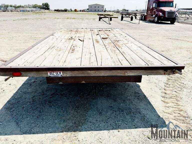 Custom 13'x8' Single Axle Flat Bed Trailer