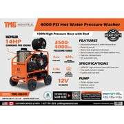 TMG-HW41R 4000 PSI Hot Water Pressure Washer
