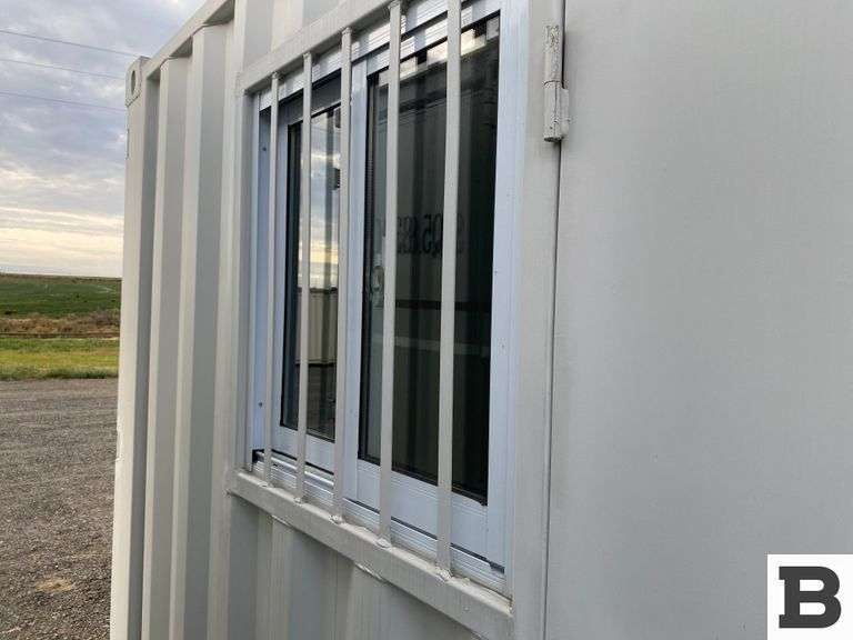 AllMetal 10'x7' Shipping Container Booker Auction Company