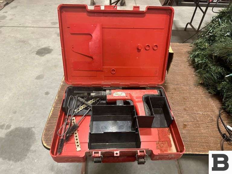 Hilti DX35 Powder Actuated Nail Gun and Strip Powder Loaders Booker