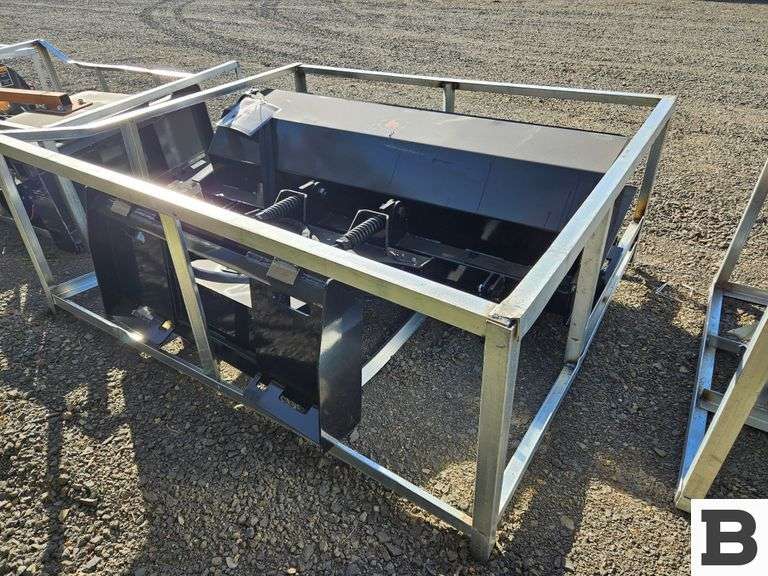Wolverine PAB-11-72W 72" Skid Steer Heavy Duty Hydraulic Angle Broom ...