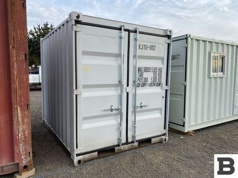 AllMetal 10'x7' Shipping Container Booker Auction Company