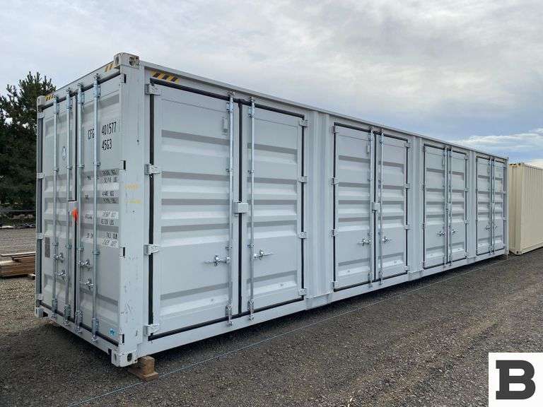 2024 40' High Cube Multi Door Container - Booker Auction Company