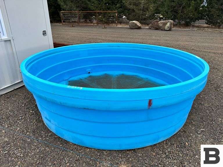 Behlen Flex Poly 9' Stock Tank Damaged Booker Auction Company