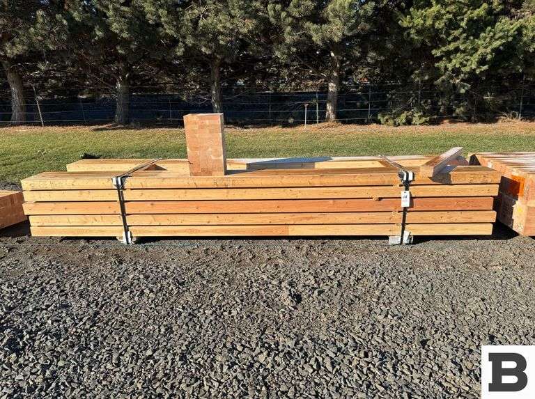 3"x12.5"x12' Glulam Beams