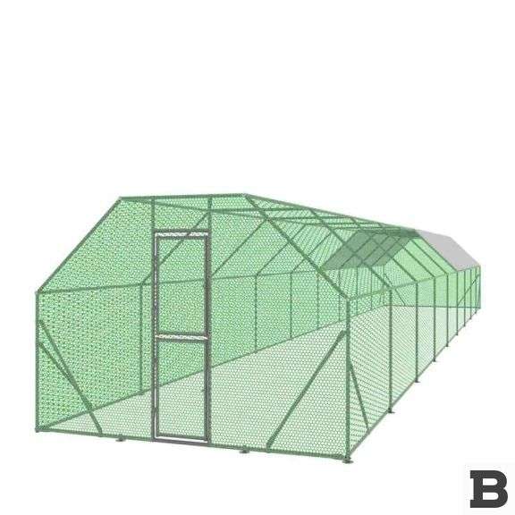 TMG TMG-CRS1060 10’x60’ Wire Mesh Chicken Run Shelter Coop