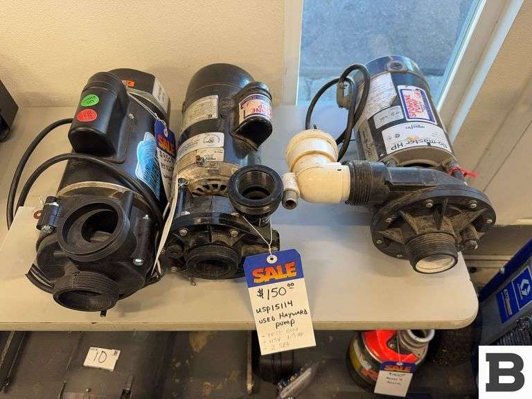 Hayward USP 15114 Pump,  Aqua Flo Flowmaster 02110202 Pump, Watkins Wavemaster RB36675 Pump
