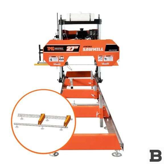 TMG TMG-PSM27R 27” Cutting Capacity Portable Sawmill