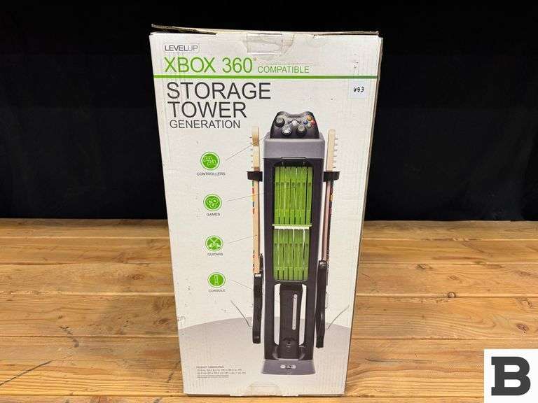 Xbox Lev Unit Levelup XBox 360 Gaming Storage Tower - Booker Auction Company