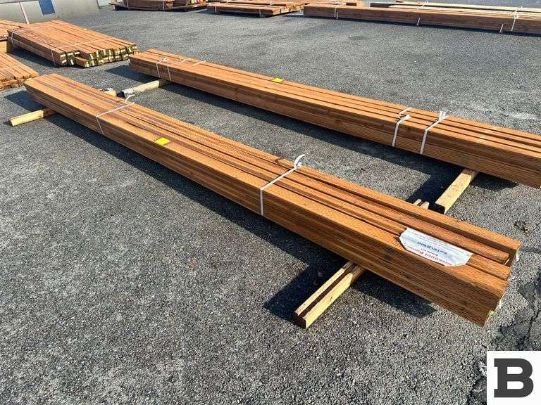 (8) 4 in. x 4 in. 16 ft. Brown Treated Posts - Booker Auction Company