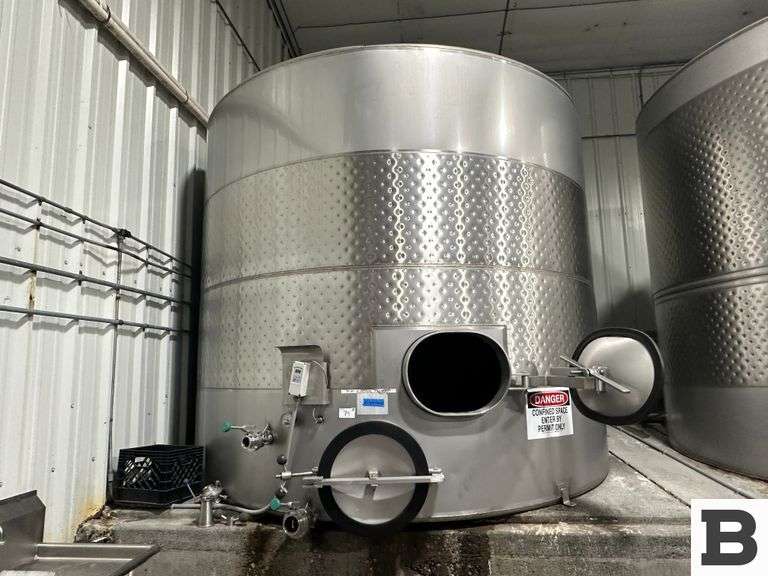 Liquid Assets Manufacturing 4,350 Gallon Wine Fermentation Tank