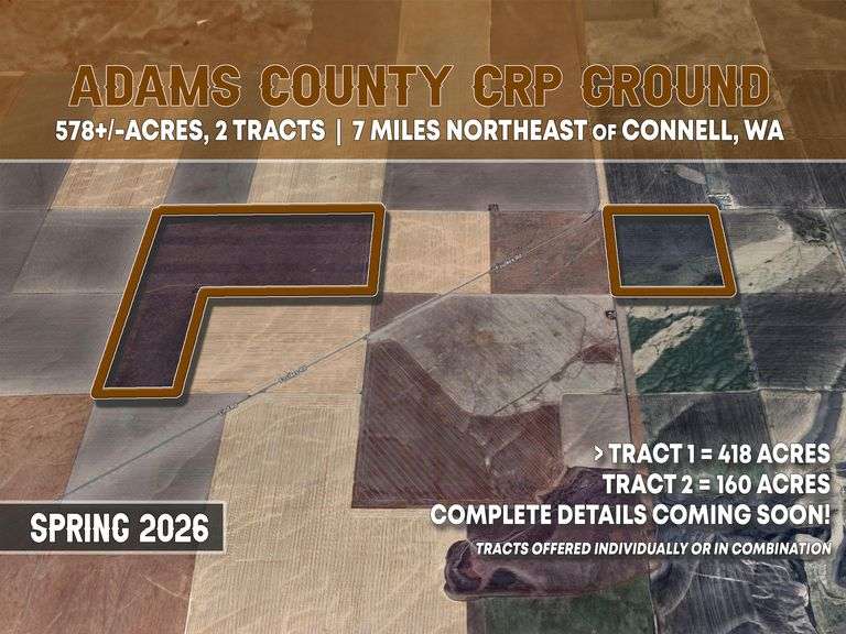 580 +/- FSA CRP Acres in Adams County, WA