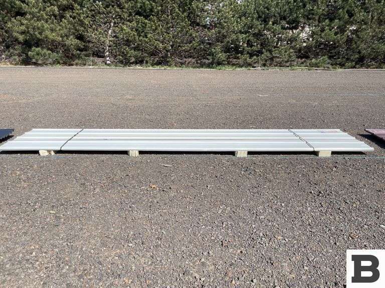 White Metal Roof Panels