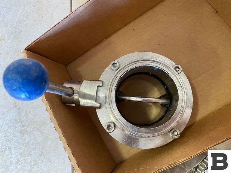 (2) 3" Stainless Butterfly Valves