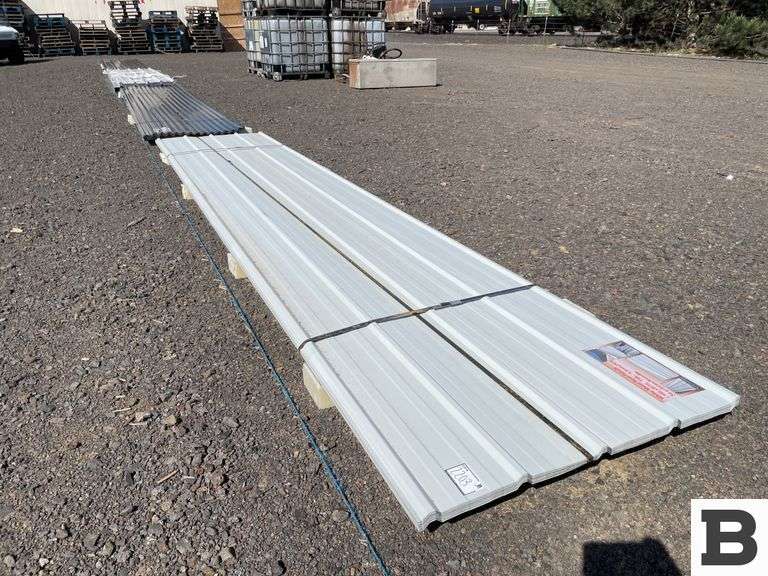 White Metal Roof Panels