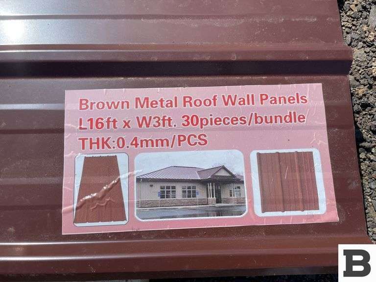 Brown Metal Roof Wall Panels