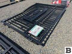 KJ K0720 7' x 20' Metal Farm Driveway Gate