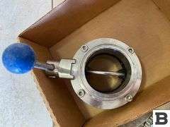 (2) 3" Stainless Butterfly Valves