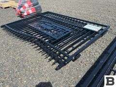 KJ K0720 7' x 20' Metal Farm Driveway Gate