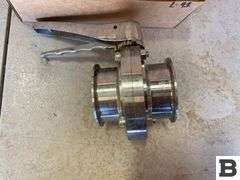 (2) 3" Stainless Butterfly Valves