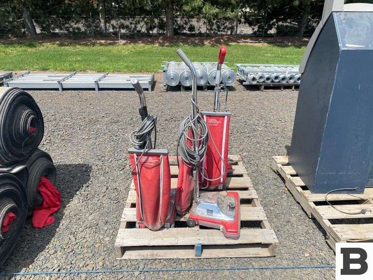 (3) Sanitaire Heavy Duty Commercial Vacuums