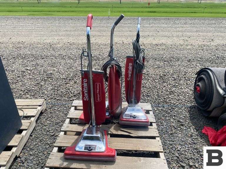 (3) Sanitaire Heavy Duty Commercial Vacuums