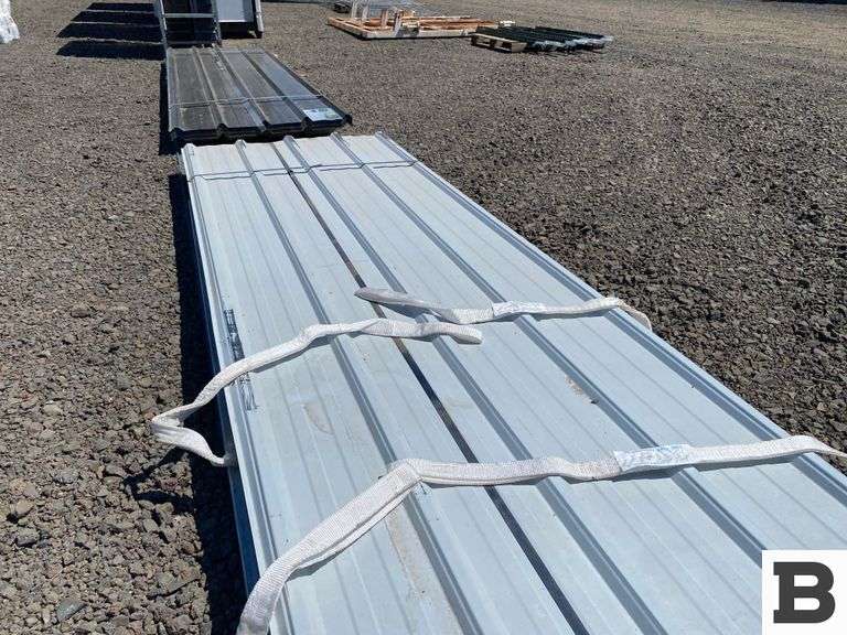 White Metal Roof Panels