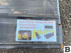 Black Metal Roof Panels