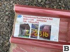 Polycarbonate Roof Panel in Red