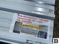 White Metal Roof Panels