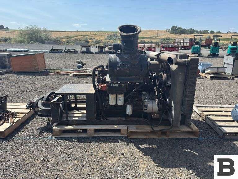 AC670 HI N6 Running Take Out Complete Combine Engine