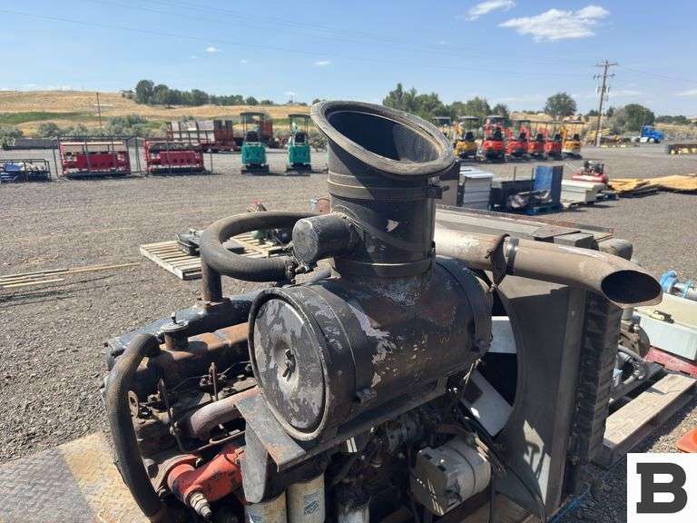 AC670 HI N6 Running Take Out Complete Combine Engine