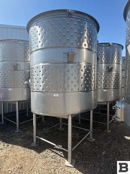 2003 Ripley 1430 Gallon Stainless Steel Fermenting Tank