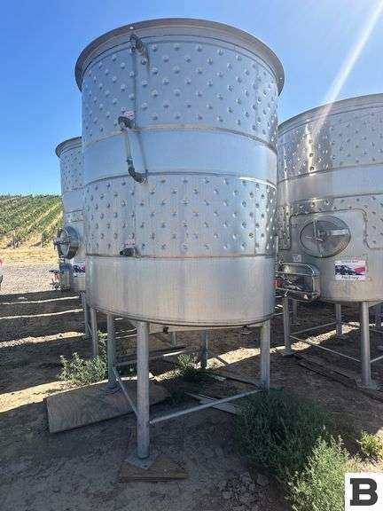 2003 Ripley 1430 Gallon Stainless Steel Fermenting Tank
