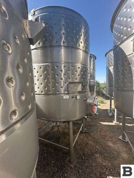2003 Ripley 1430 Gallon Stainless Steel Fermenting Tank