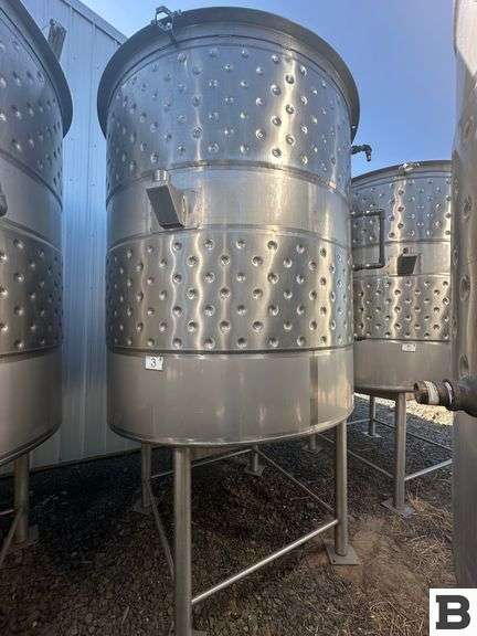 2003 Ripley 1430 Gallon Stainless Steel Fermenting Tank