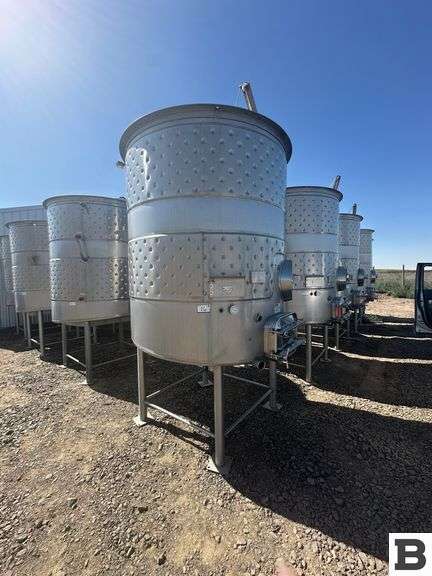 2003 Ripley 1430 Gallon Stainless Steel Fermenting Tank