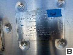 2003 Ripley 1430 Gallon Stainless Steel Fermenting Tank