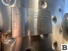 2003 Ripley 1430 Gallon Stainless Steel Fermenting Tank