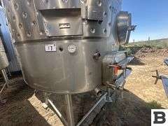 2003 Ripley 1430 Gallon Stainless Steel Fermenting Tank