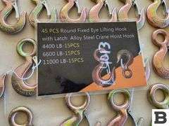 Round Fixed Eye Lifting Hooks w/latches