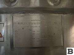 2003 Ripley 4000 Gallon Stainless Steel Blending and Fermentation Tank