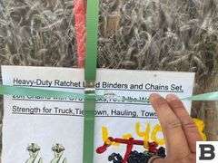 Heavy Duty Ratchet Load Binders and Chains Set