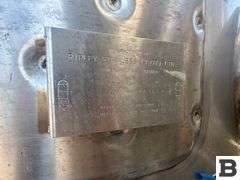 2003 Ripley 1430 Gallon Stainless Steel Fermenting Tank