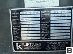1993 Lift King LK10R 6200 Forklift