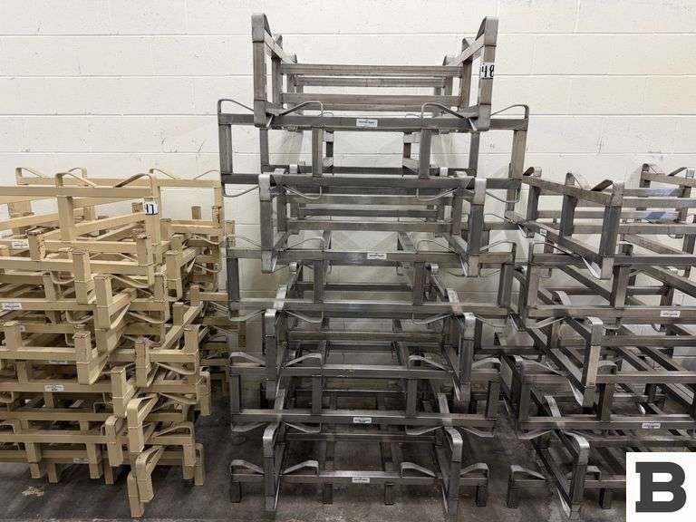 Western Square Stainless Barrel Rack - Booker Auction Company