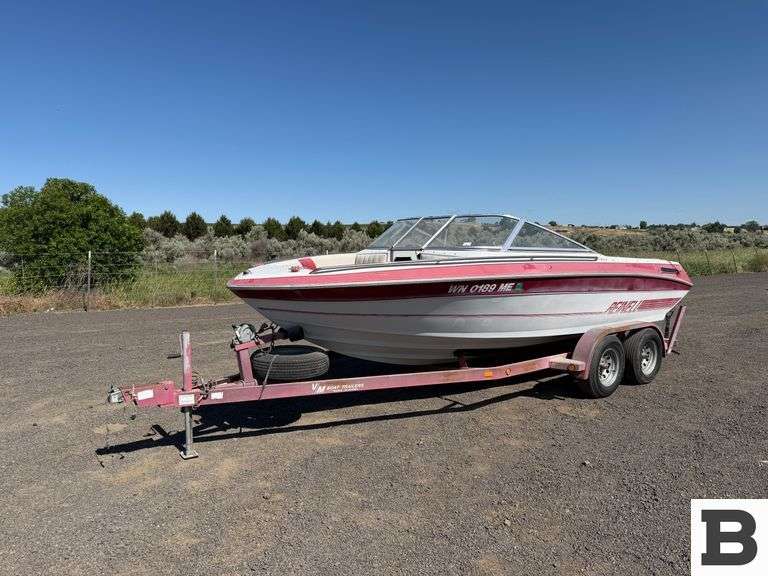 1993 Reinell 19' Boat & 1993 V/M Boat Trailers